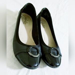 Clark's Collection Black Flats